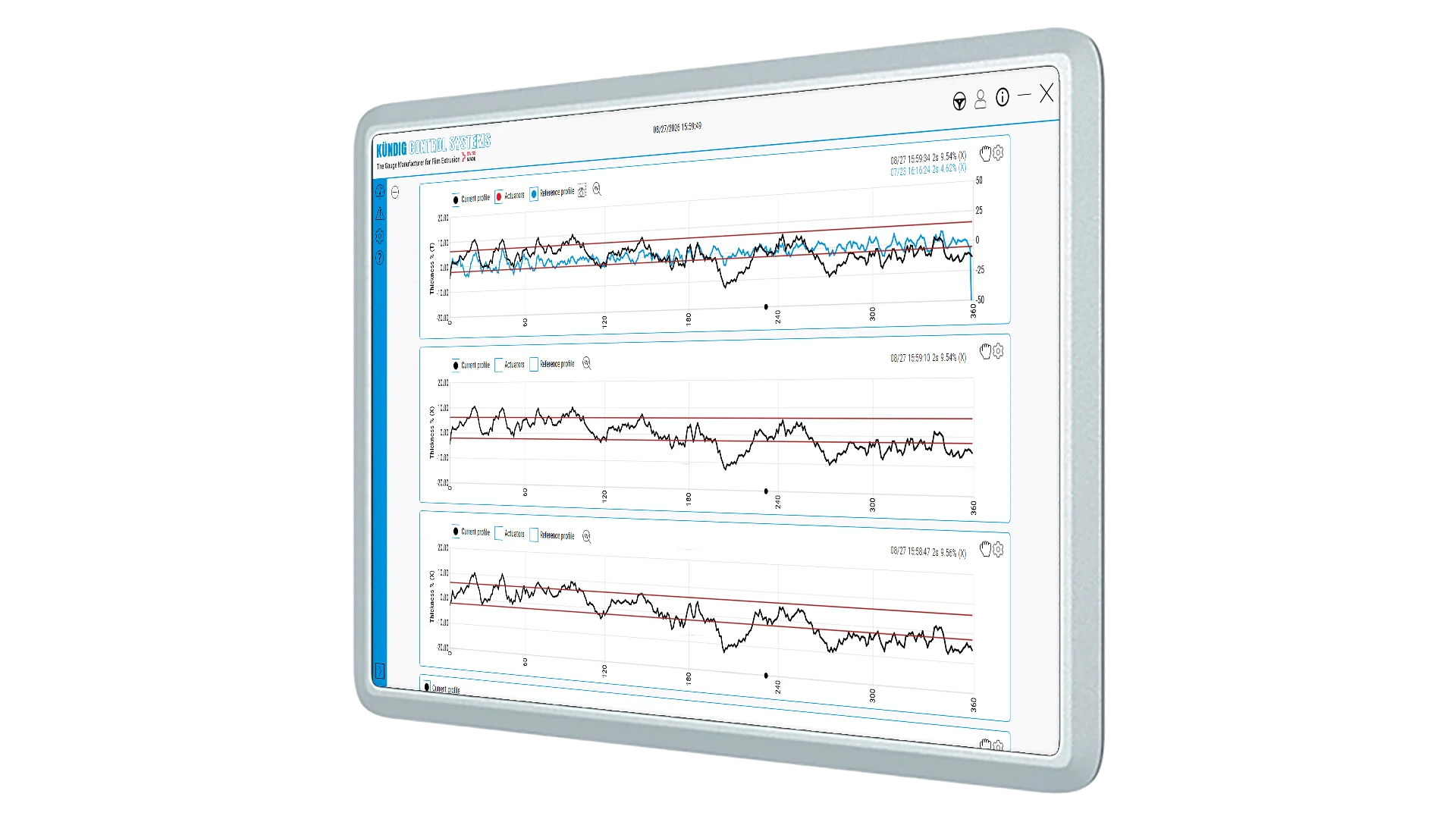 Panel PC with Profile Equalizer Software