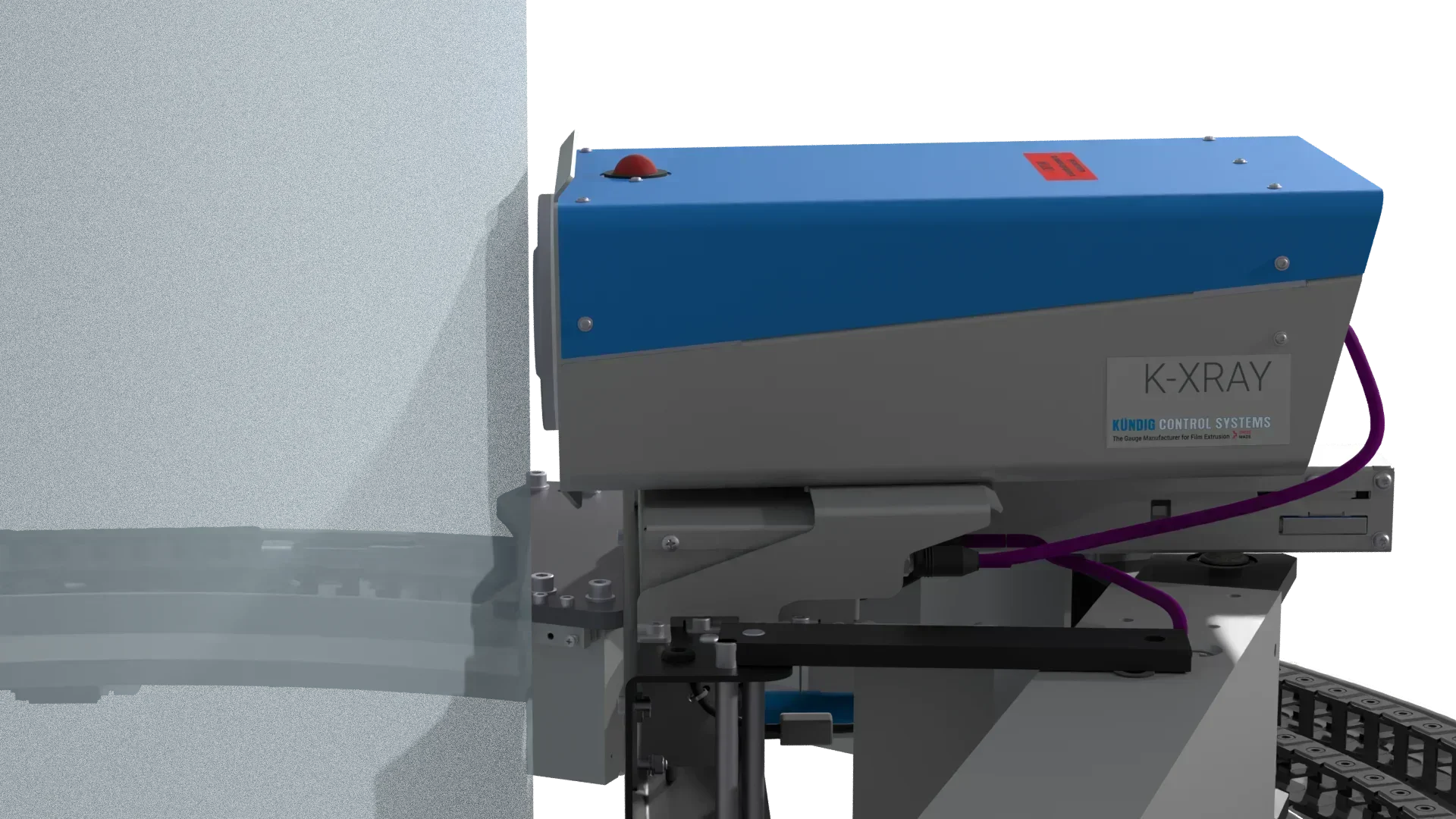 X-Ray sensor for blown film extrusion